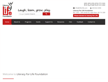 Tablet Screenshot of litforlife.com